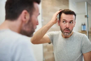 Alopecia androgenética o androgénica en hombre entradas